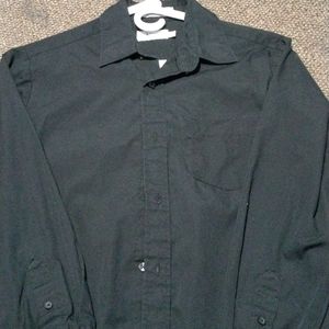Black button down dress shirt